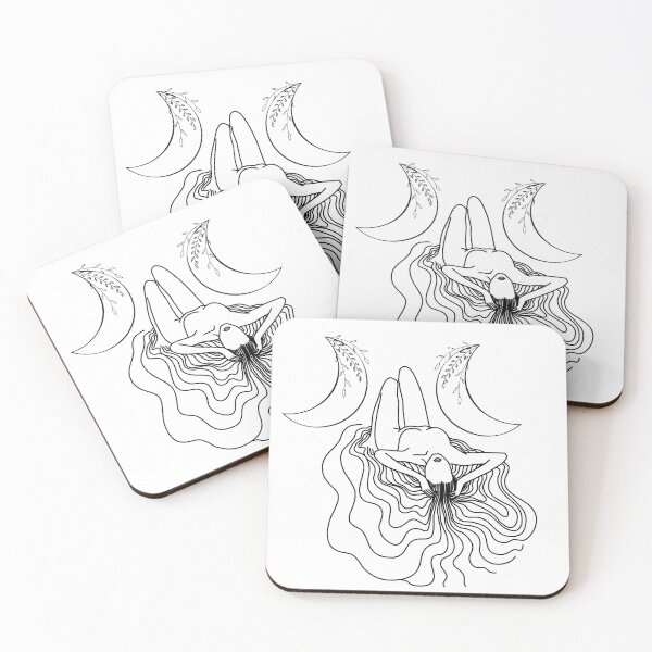 Item preview, Triple Moon Goddess - A spiritual illustration designed and sold by Annalee Beer.