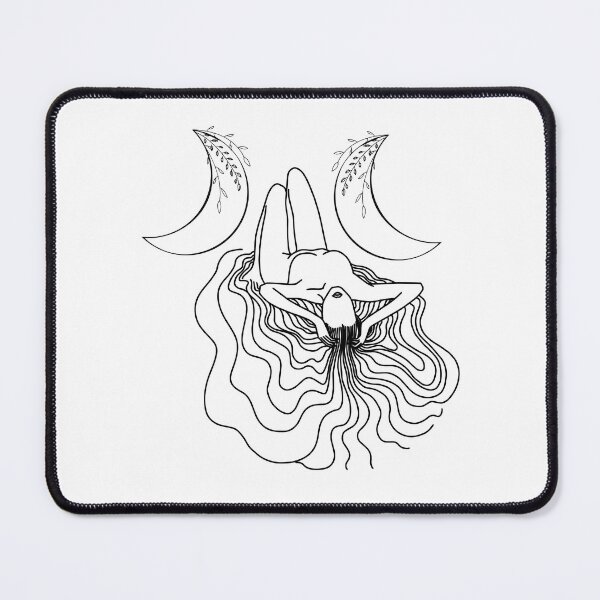 Item preview, Triple Moon Goddess - A spiritual illustration designed and sold by Annalee Beer.