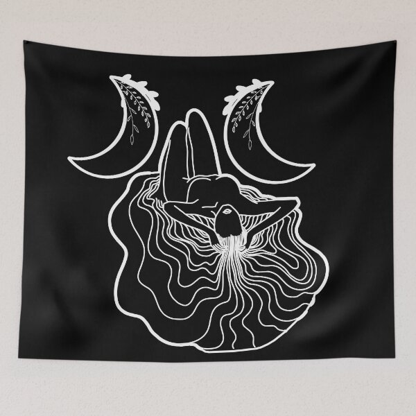 Item preview, Triple Moon Goddess - A spiritual illustration designed and sold by Annalee Beer.