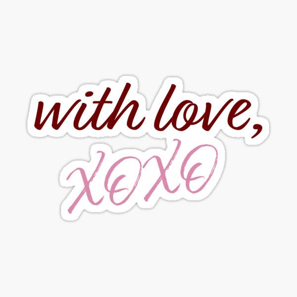 With love, XOXO Sticker