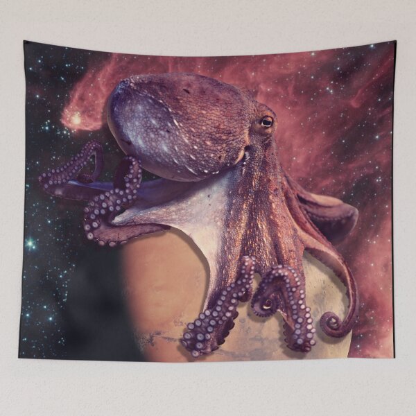 Item preview, Red Octopus on Mars During a Supernova designed and sold by Caregiverology.