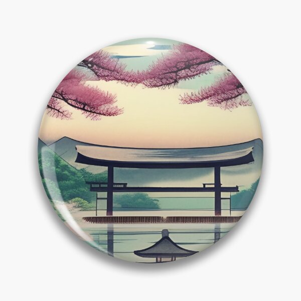 Item preview, Traditional Japanese Landscape designed and sold by Ellen Davis.