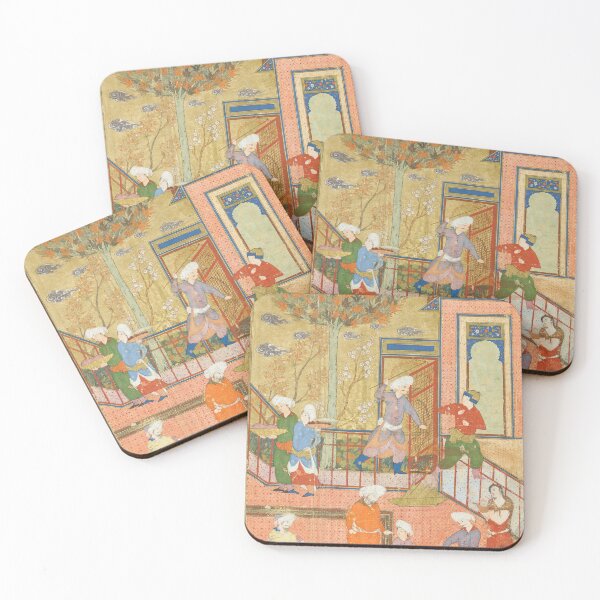 Item preview, Escena de patio Arte iraní, siglo XVII designed and sold by Vintage Wall Art.