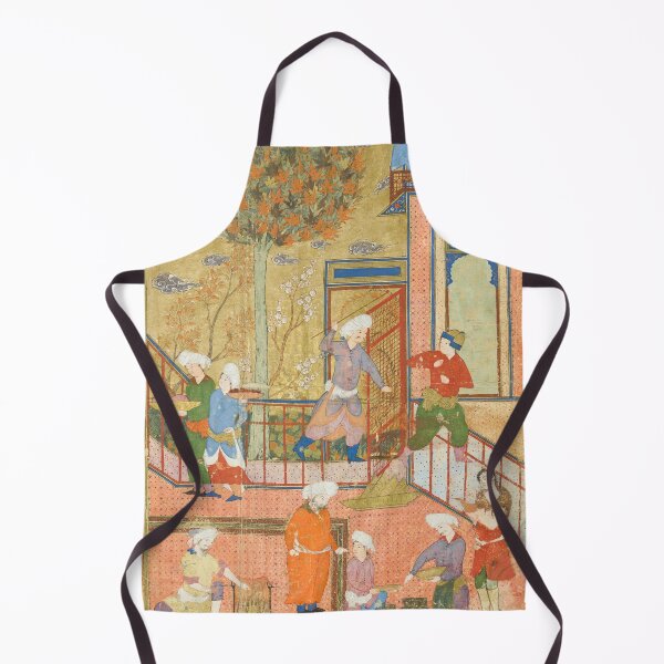 Item preview, Courtyard Scene Iranian Art, 17th Century designed and sold by Vintage Wall Art.