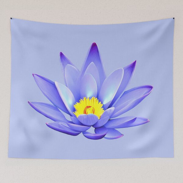 Item preview, Blue lotus flower artwork designed and sold by gramizzia.