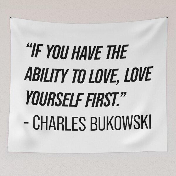 Item preview, Charles Bukowski Quote designed and sold by Texterns.