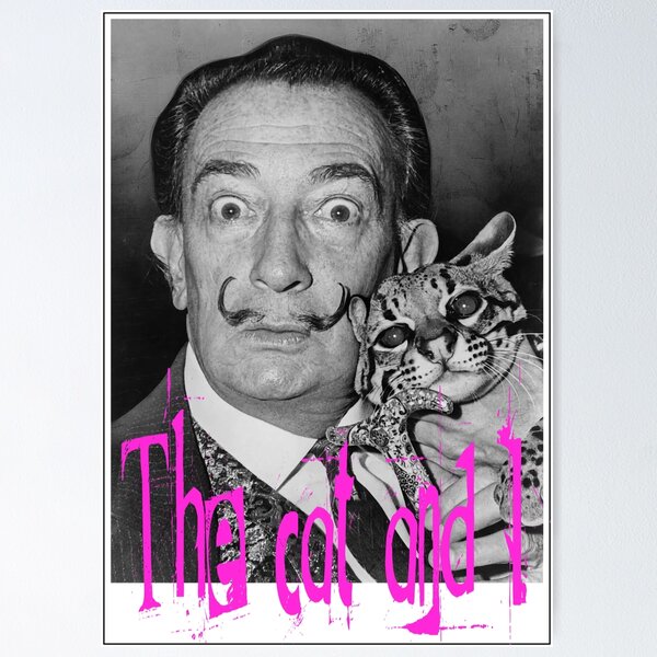 salvador dali portrait cat