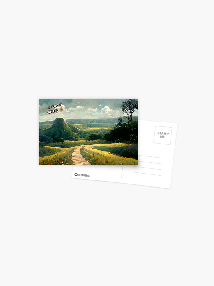 Thumbnail 1 of 2, Postcard, Peaceful Plains designed and sold by JourneytoSecure.