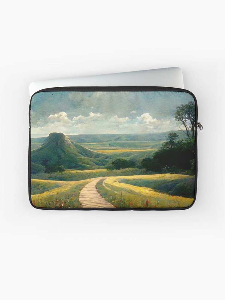 Thumbnail 1 of 2, Laptop Sleeve, Peaceful Plains designed and sold by JourneytoSecure.