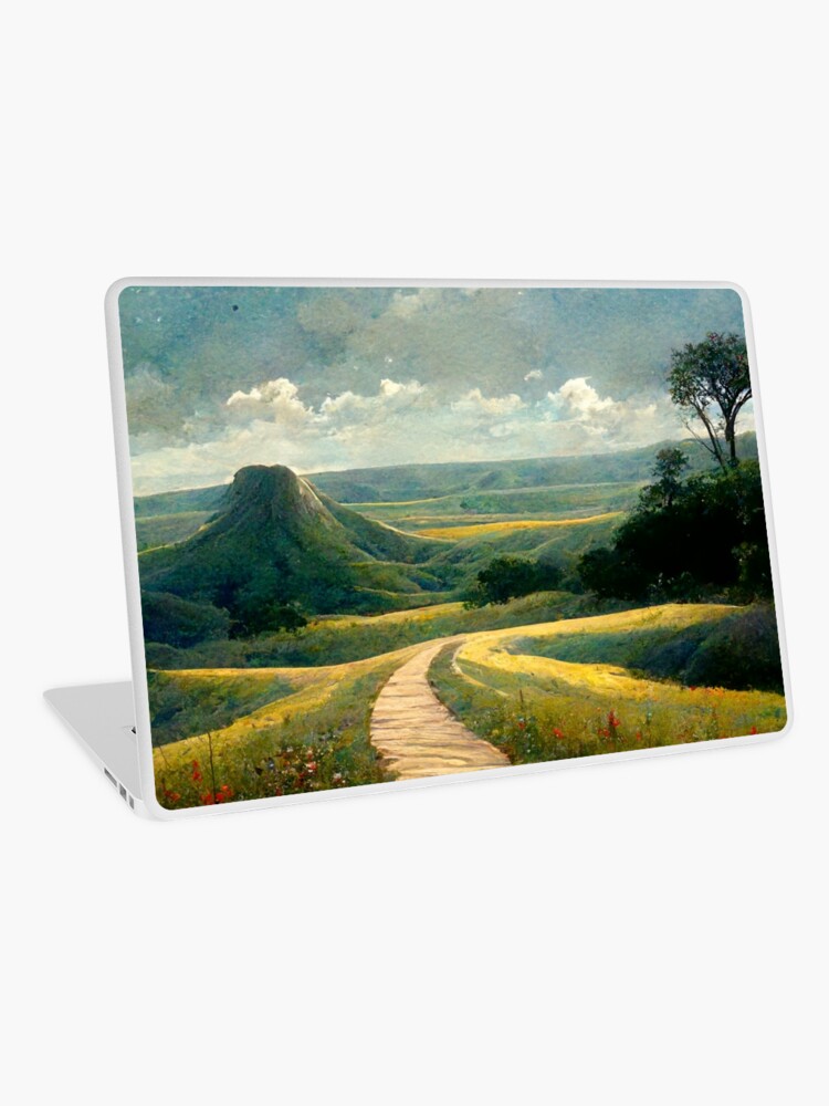 Thumbnail 1 of 2, Laptop Skin, Peaceful Plains designed and sold by JourneytoSecure.