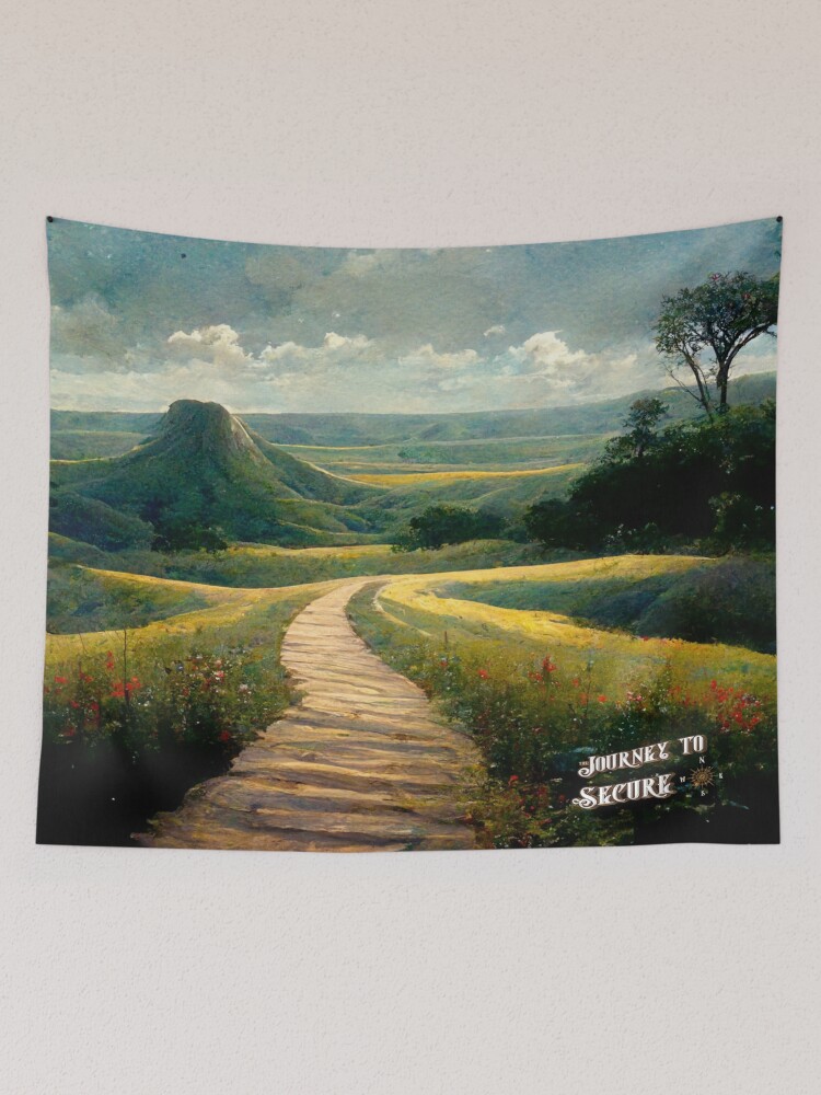 Thumbnail 2 of 3, Tapestry, Peaceful Plains designed and sold by JourneytoSecure.