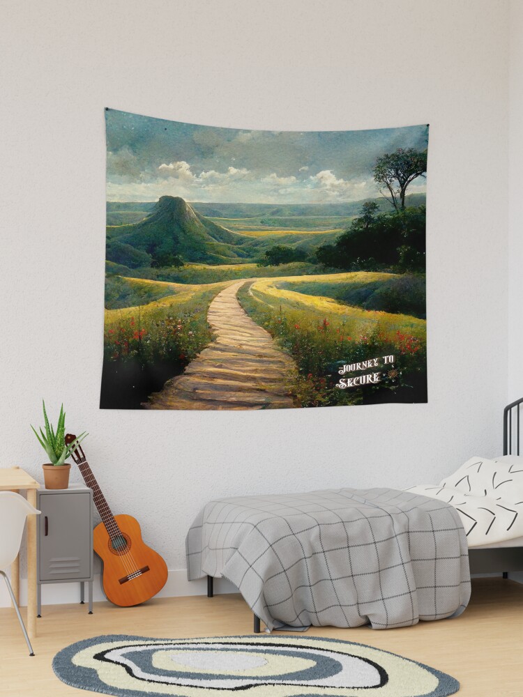 Thumbnail 1 of 3, Tapestry, Peaceful Plains designed and sold by JourneytoSecure.