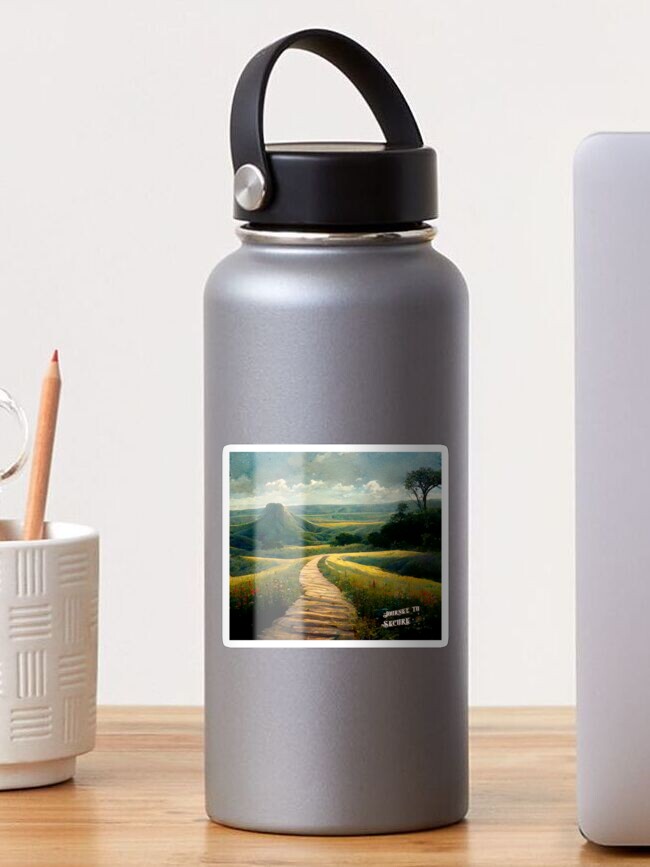 Thumbnail 1 of 3, Sticker, Peaceful Plains designed and sold by JourneytoSecure.