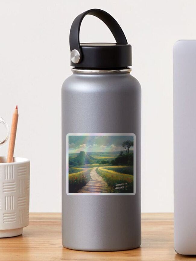 Thumbnail 1 of 4, Sticker, Peaceful Plains designed and sold by JourneytoSecure.