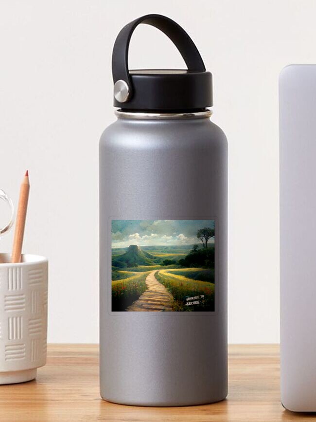 Thumbnail 1 of 3, Sticker, Peaceful Plains designed and sold by JourneytoSecure.