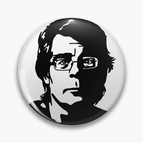Item preview, Retrato y cita de Stephen King designed and sold by Unhinged Heather.