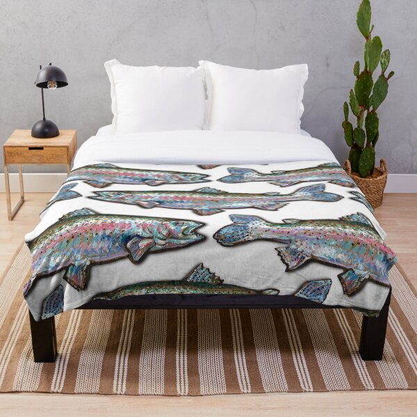Item preview, Colorful Rainbow Trout Design designed and sold by elfeather.