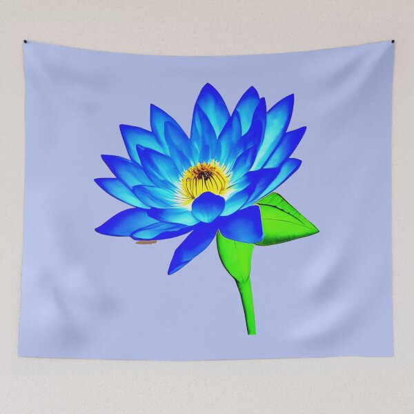 Item preview, Blue lotus flower artwork designed and sold by gramizzia.