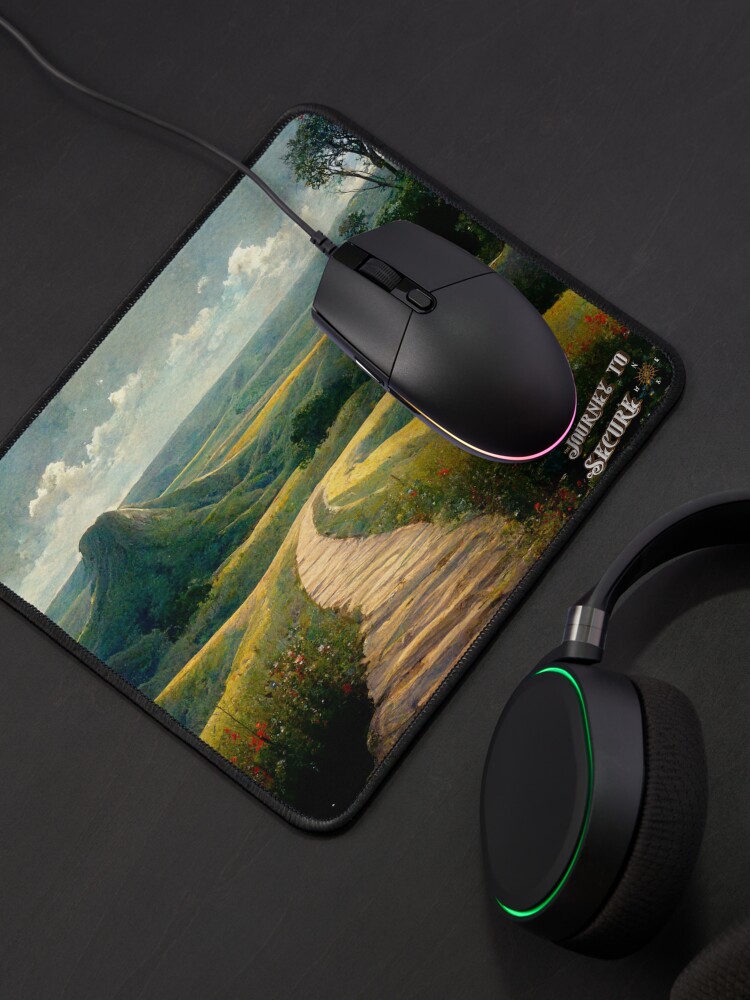 Thumbnail 4 of 5, Mouse Pad, Peaceful Plains designed and sold by JourneytoSecure.