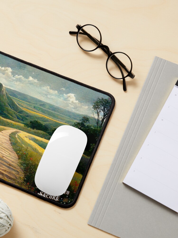 Thumbnail 3 of 5, Mouse Pad, Peaceful Plains designed and sold by JourneytoSecure.