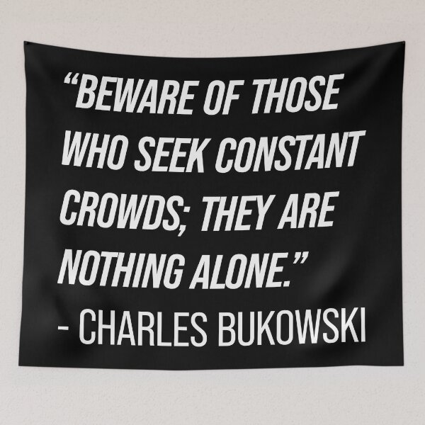 Item preview, Charles Bukowski Quote designed and sold by Texterns.