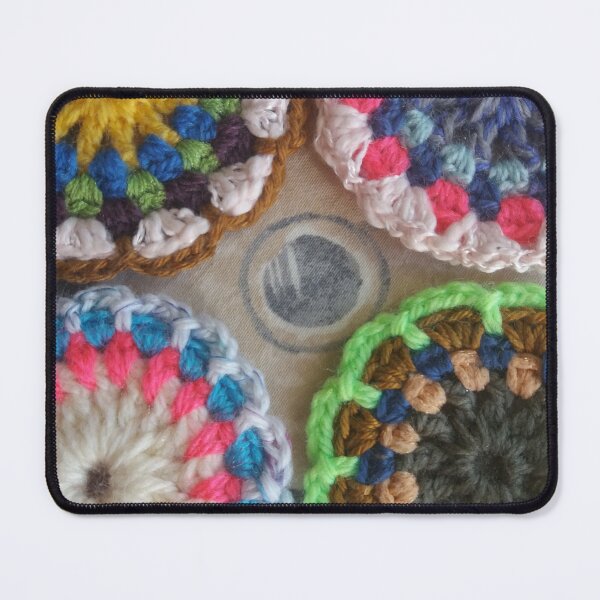 Item preview, 4 mandala crocheted - wool - handmade // designed and sold by Lillrose.