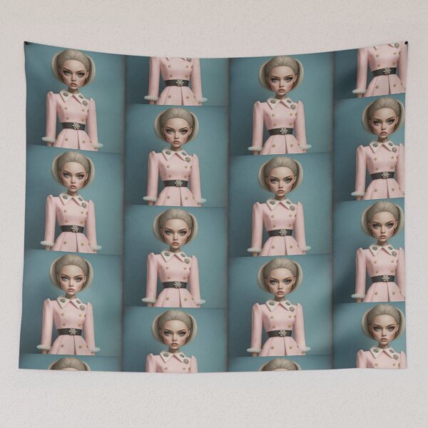 Item preview, Blonde Girl with pink Coat designed and sold by AliceMonberCom.
