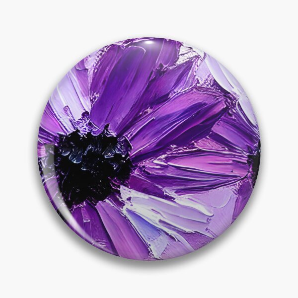 Artikelvorschau, Abstrakte blühende Blumenkunst, lila Blumenkunst, Spachtelkunst, schwere Kunst entworfen und verkauft von viewgraphics.