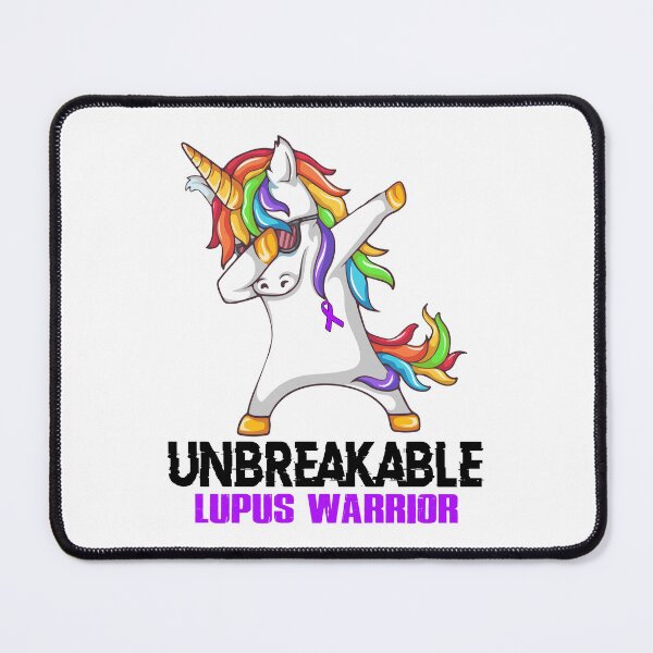 Item preview, Lupus Awareness - Unicorn Lupus Warrior Ribbon UNBREAKABLE designed and sold by Fernandezf.