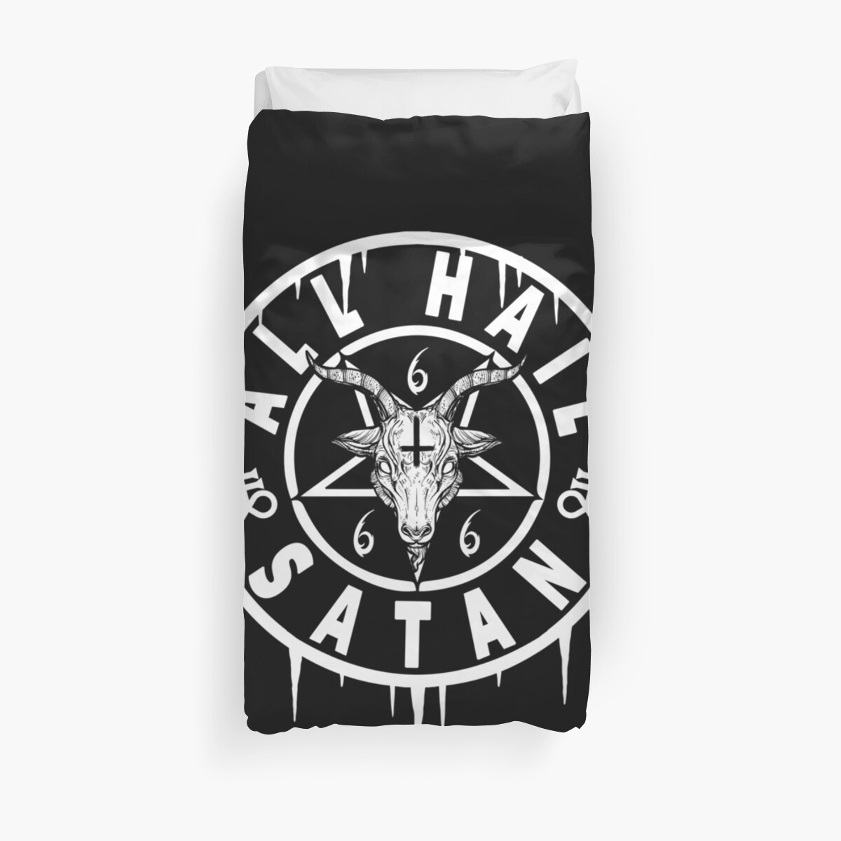 Hail Satan 666 Tank Top - Baphomet Pentagramm Okkult Design