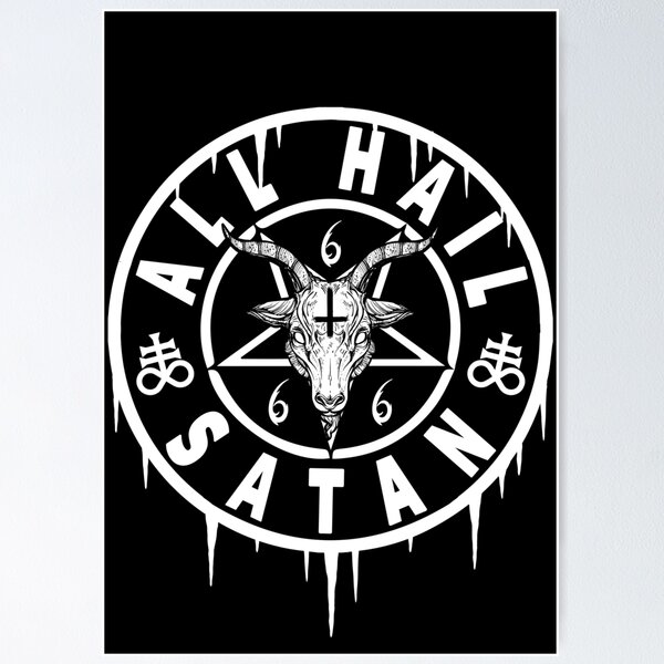 Item preview, ALL HAIL SATAN - BAPHOMET SATANIC AND OCCULT designed and sold by ShirtWreck.