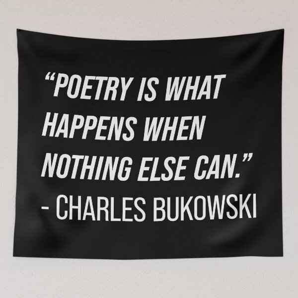 Item preview, Charles Bukowski Quote designed and sold by Texterns.