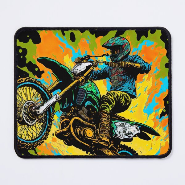 Item preview, Dirt Bike With Green Paint Splash Design designed and sold by KoolArtDistrict.
