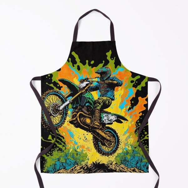 Item preview, Dirt Bike With Green Paint Splash Design designed and sold by KoolArtDistrict.