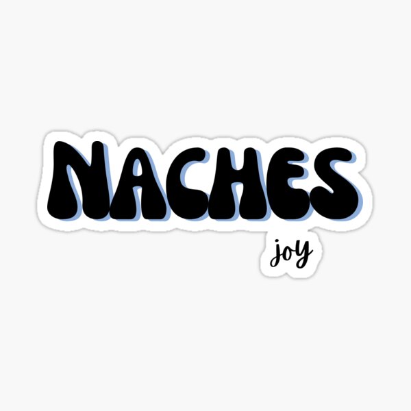 "Naches joy, yiddish, jewish, typography, retro, script" Sticker for