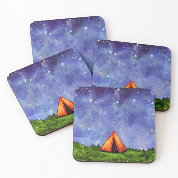 Item preview, Camping Starry Sky Forest Art ,Tent Art ,Modern Art  designed and sold by viewgraphics.