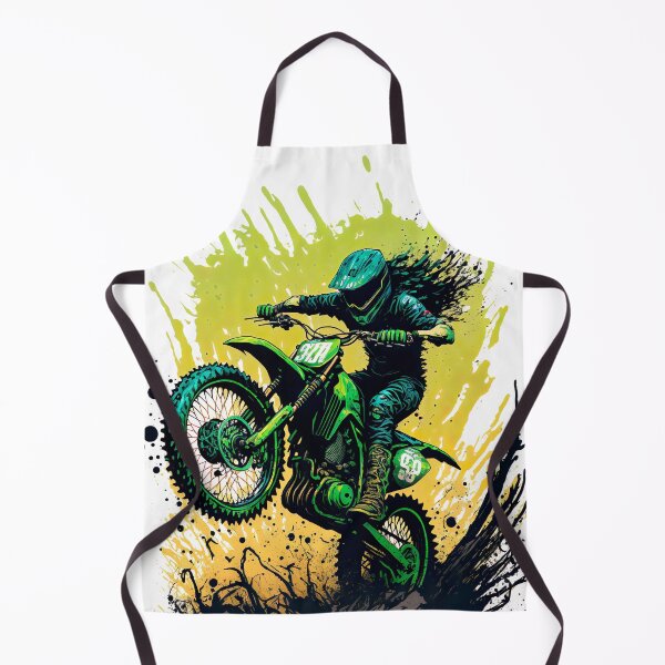 Item preview, Dirt Bike With Green Paint Splash Design designed and sold by KoolArtDistrict.