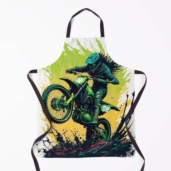 Item preview, Dirt Bike With Green Paint Splash Design designed and sold by KoolArtDistrict.