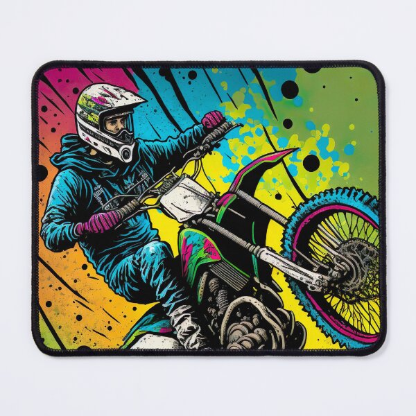 Item preview, Dirt Bike With colorful Paint Splash Design designed and sold by KoolArtDistrict.