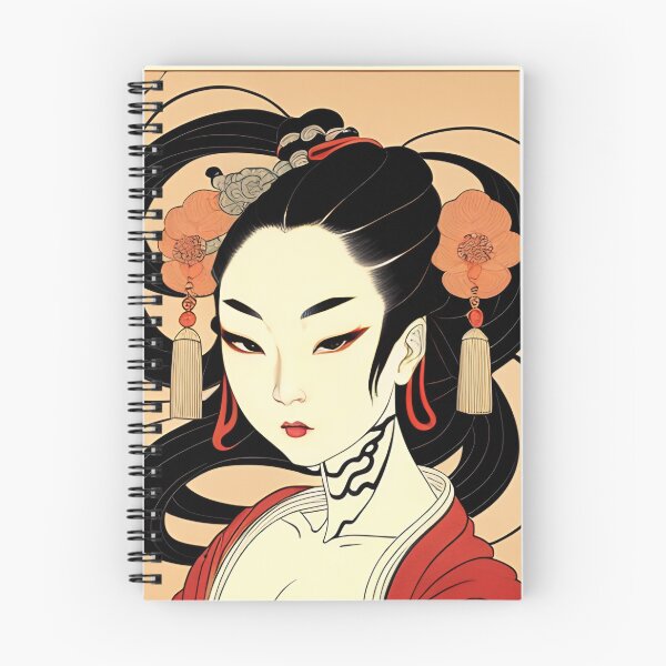 Item preview, Traditional Japanese Geisha Portrait Anime Style designed and sold by Ellen Davis.