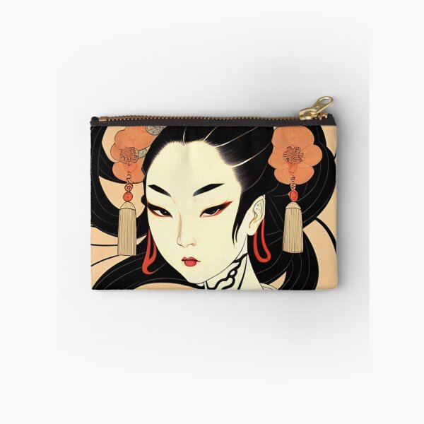 Item preview, Traditional Japanese Geisha Portrait Anime Style designed and sold by Ellen Davis.