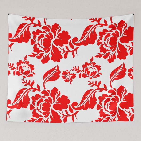 Item preview, Red Roses on a White Background Pattern. designed and sold by Mark Cannon.