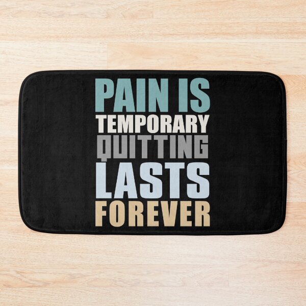 Item preview, Pain Is Temporary Quitting Lasts Forever Insparational Motivational Quotes designed and sold by limos.