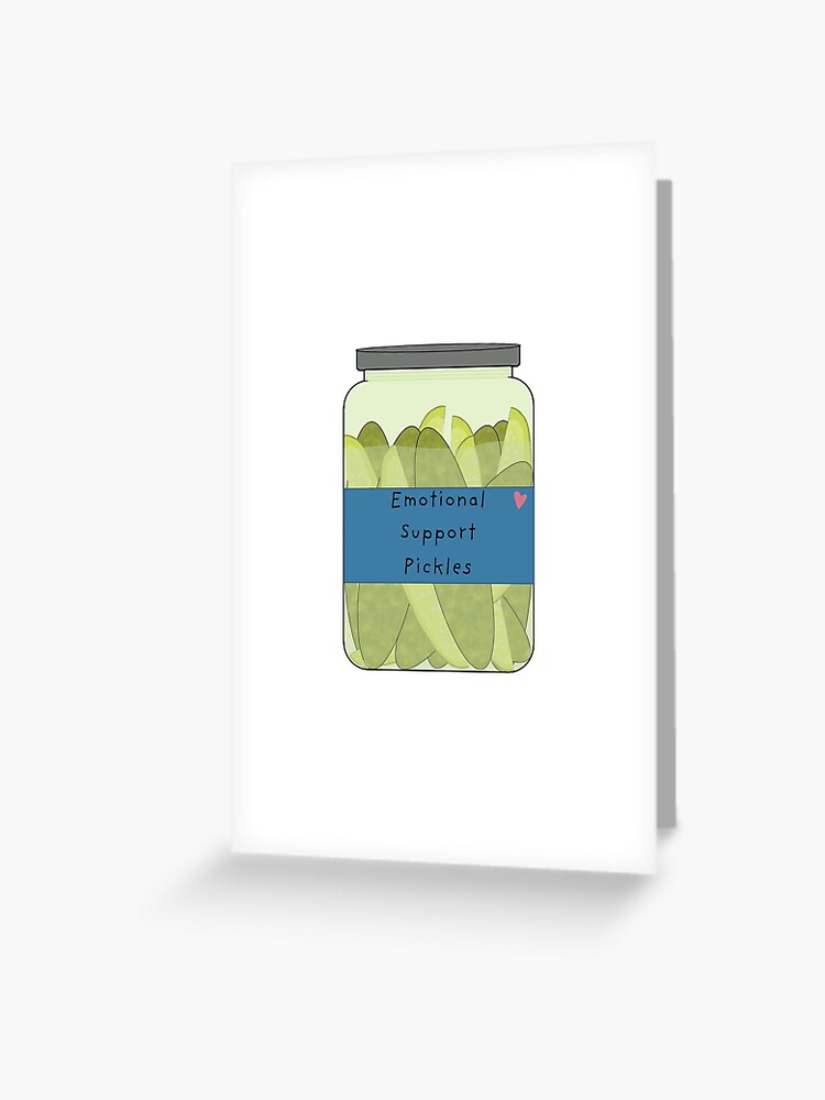 Emotional Support Pickle – The Glass Floore