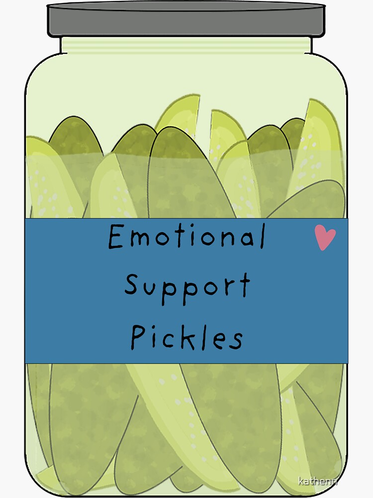 Emotional Support Pickle Handmade Emotional Support Pickled - Temu