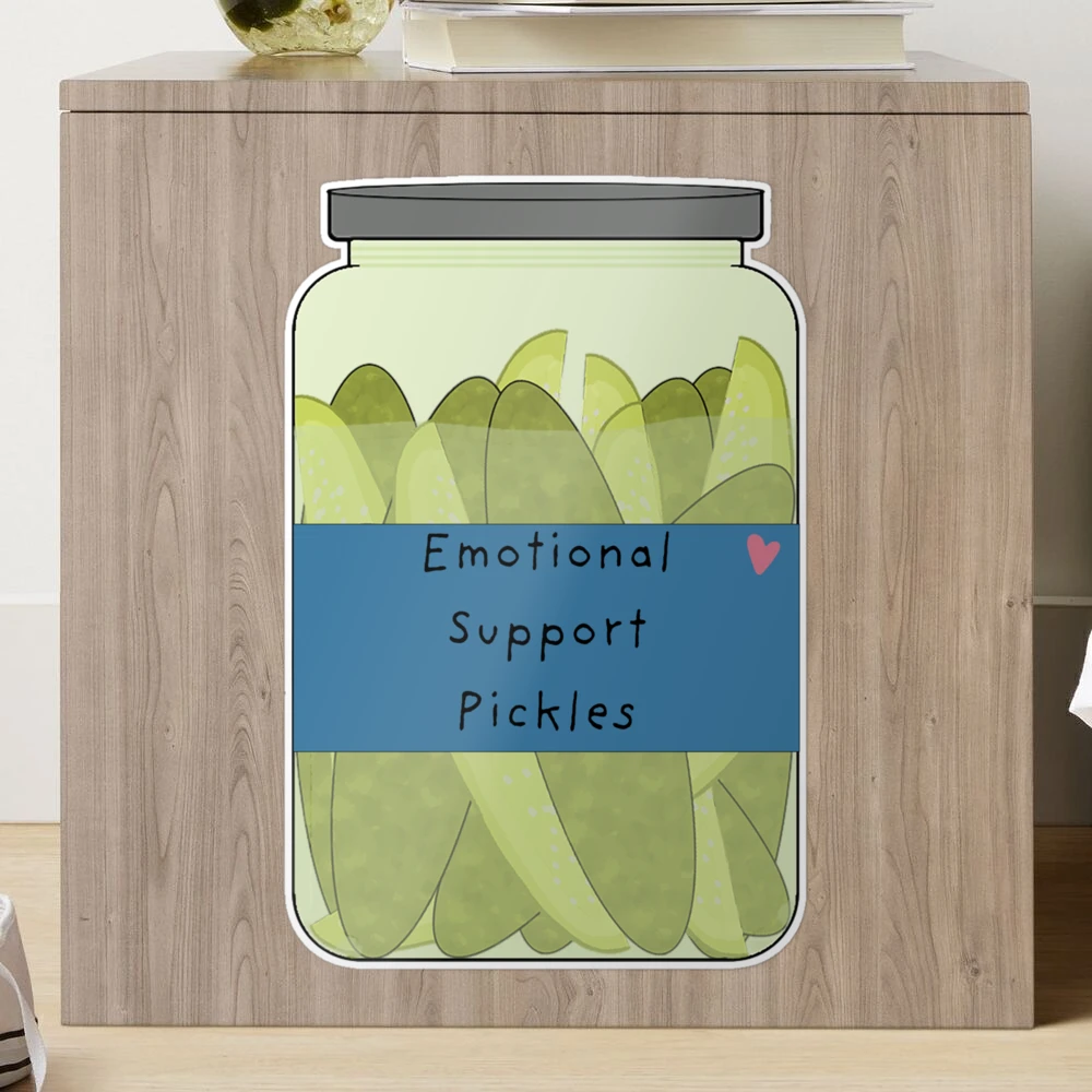 Emotional Support Pickle – The Glass Floore