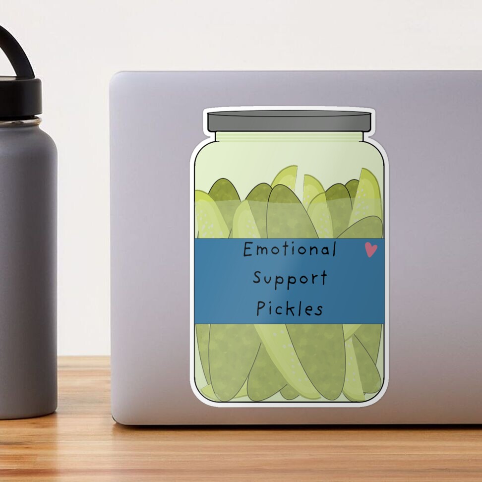 ESP (Emotional Support Pickles) Greeting Card for Sale by kathenn