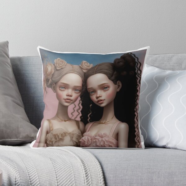 Party friends  Throw Pillow