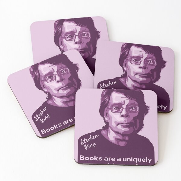 Item preview, Stephen King Portrait and Quote designed and sold by Unhinged Heather.