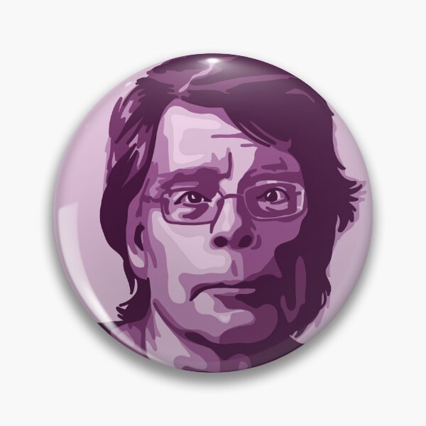 Item preview, Retrato y cita de Stephen King designed and sold by Unhinged Heather.